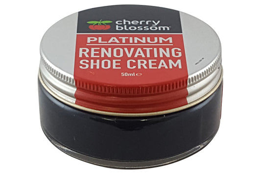 Cherry Blossom Plat Renovating Shoe Cream Black
