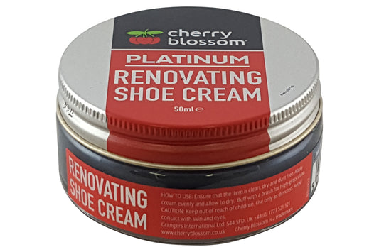 Cherry Blossom Plat Renovating Shoe Cream Dark Grey