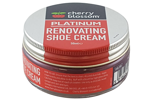 Cherry Blossom Plat Renovating Shoe Cream Oxblood