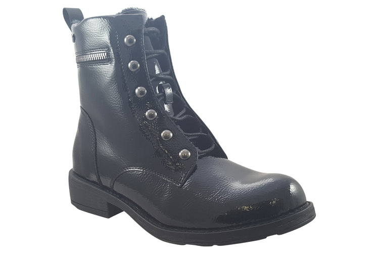 Susst Cooper 24 Black Patent Womens Boots