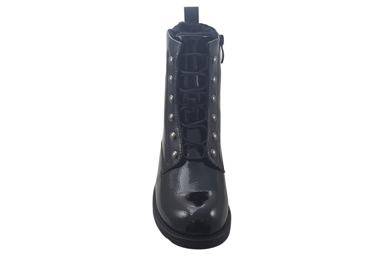 Susst Cooper 24 Black Patent Womens Boots