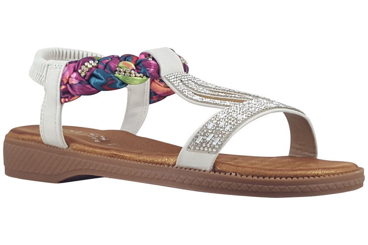 Susst Heidi 25 White Womens Sandals