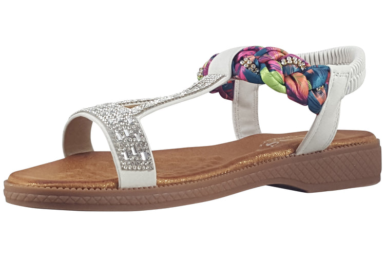 Susst Heidi 25 White Womens Sandals