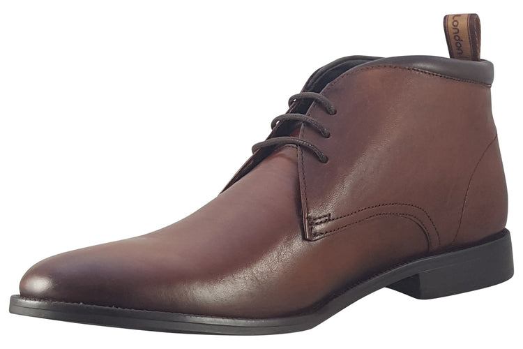 Base London Nolan Burnished Tan Mens Boots