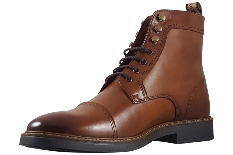 Base London Plymouth Washed Tan Mens Boots