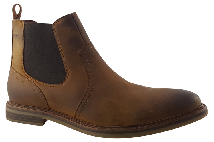 Base London Rampton Pull up Tan Mens Boots