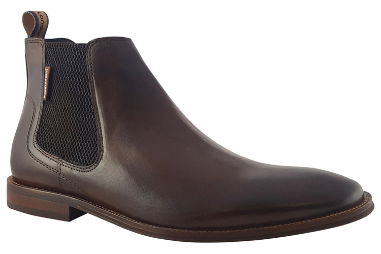 Base London Sikes Washed Brown Mens Boots