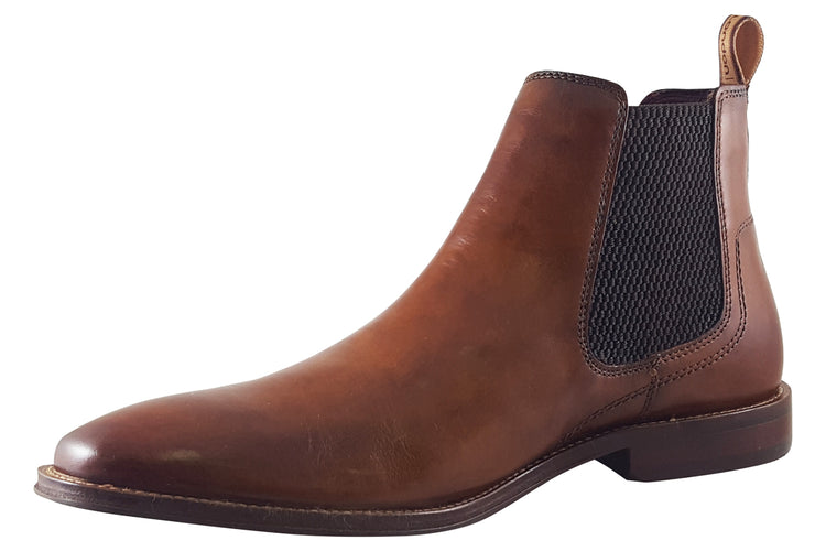 Base London Sikes Washed Tan Mens Boots