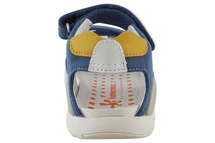 Biomecanics Finbar 232262A Denim/Yellow Boys Sandals