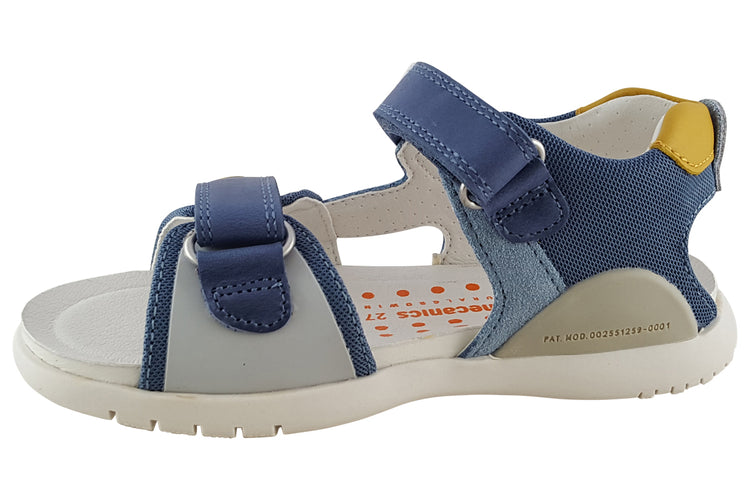 Biomecanics Finbar 232262A Denim/Yellow Boys Sandals