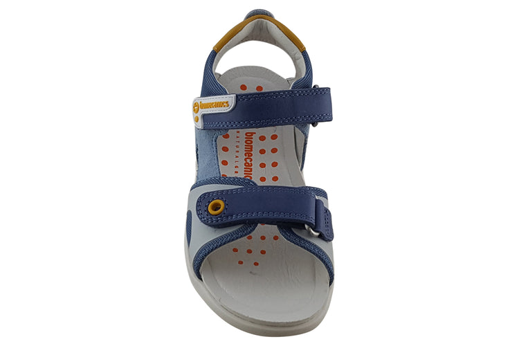 Biomecanics Finbar 232262A Denim/Yellow Boys Sandals