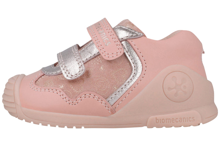 Biomecanics Kaia 251103A Pink Silver Girls First Shoes