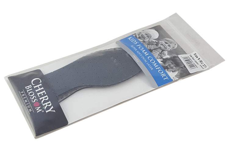 Cherry Blossom Kids Foam Comfort Insole Black