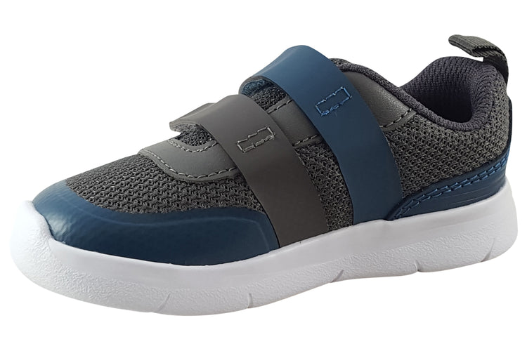 Clarks Ath Tone T Blue Combi Boys Sports