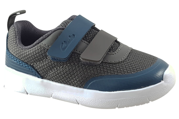 Clarks Ath Tone T Blue Combi Boys Sports