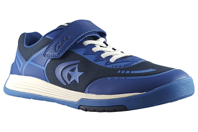 Clarks CicaStarFlexY Blue Combi Boys Sports