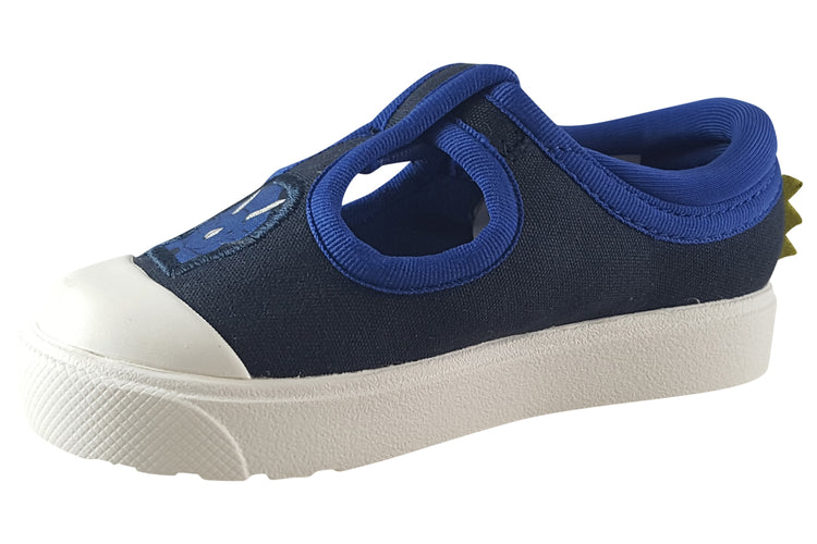 Clarks City Dance T Navy Canvas Boys Canvas