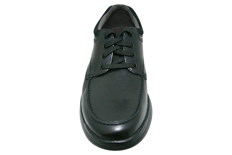 Clarks Cotrell Edge Blk Smooth Leather Mens Shoes