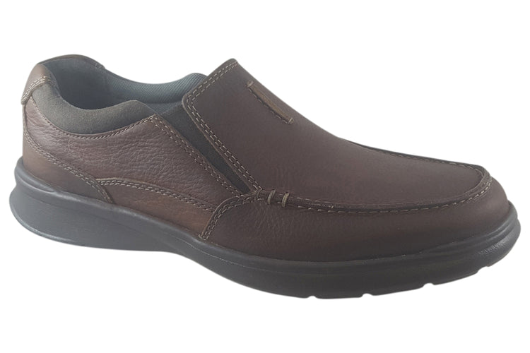 Clarks Cotrell Free Tobacco Leather Mens Shoes