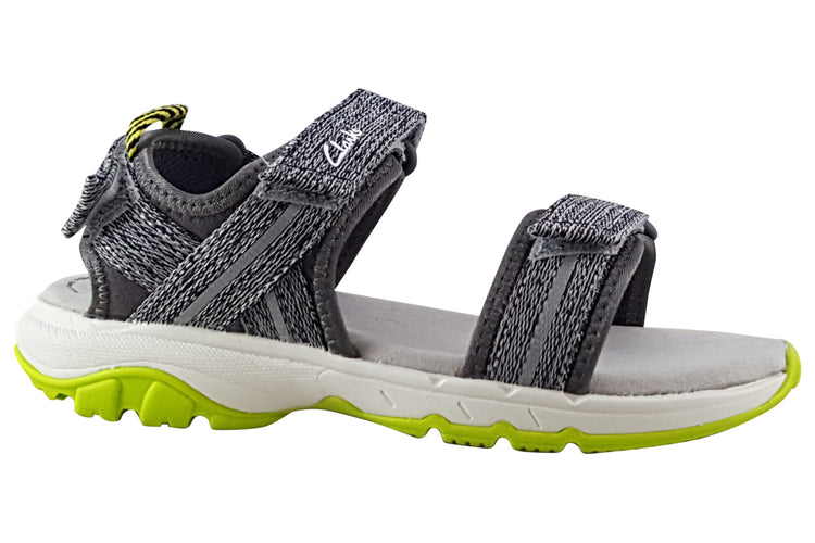 Clarks Expo Sea K Grey Combi Boys Sandals