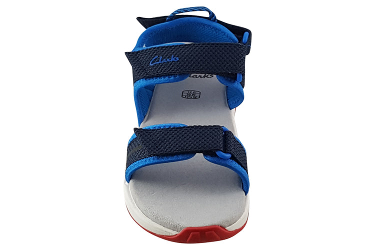 Clarks Expo Sea K Navy Synthetic Boys Sandals