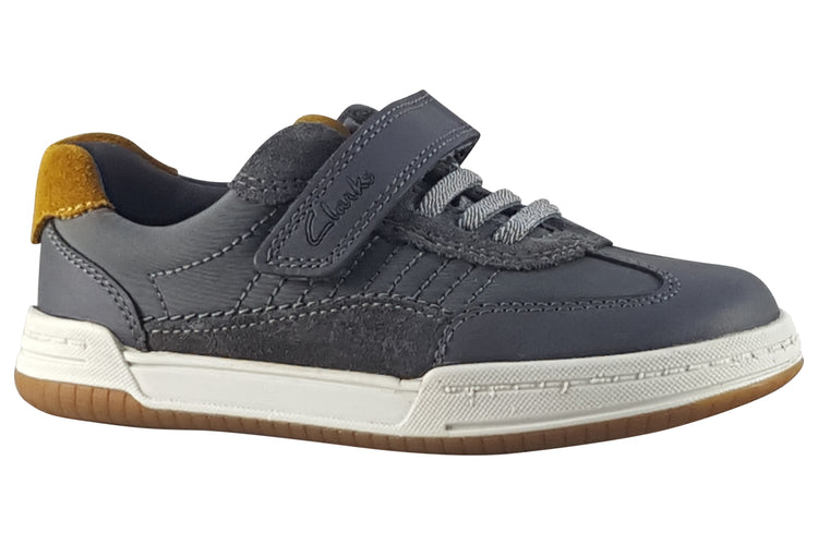 Clarks Fawn Family K Grey Boys Shoes