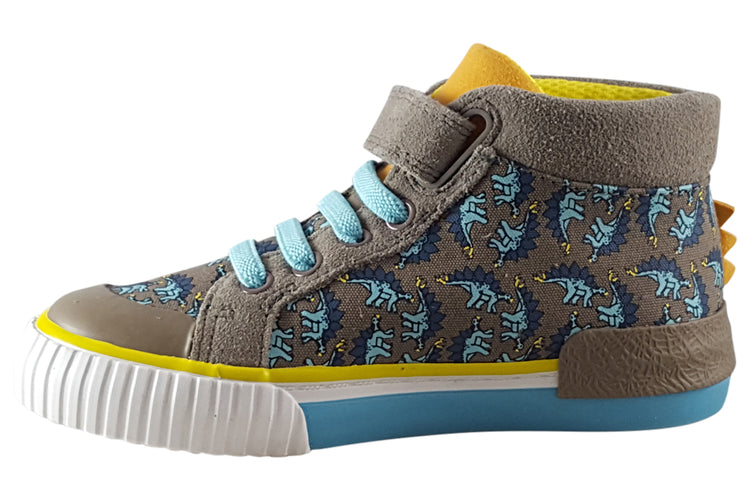 Clarks Foxing Roar Hi K Sage Combi Boys Canvas