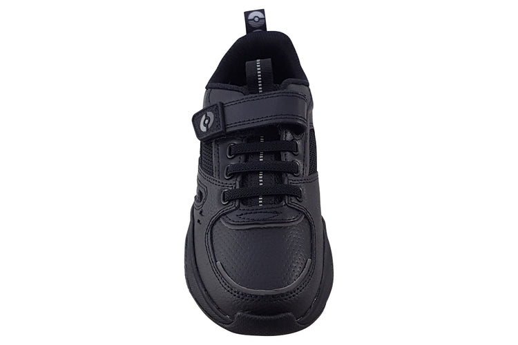 Clarks Grip Trade O Black Leather Boys School Shoes