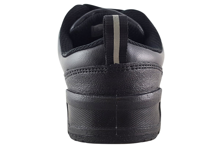 Clarks PalmerSteggy K Black Leather Boys School Shoes