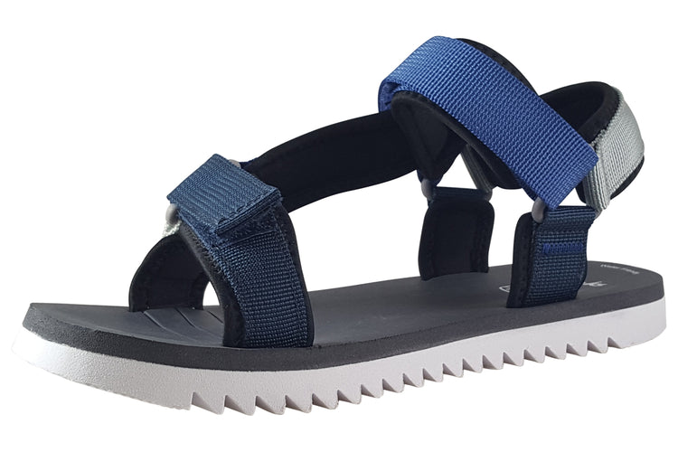 Clarks Peak Web O Blue Combi Boys Sandals