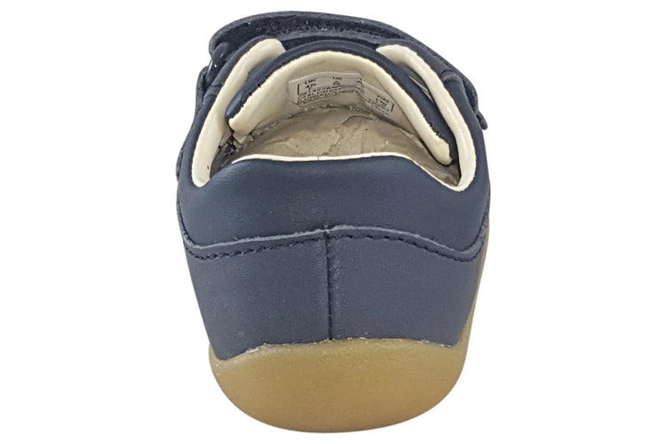 Clarks Roamer Craft T Navy Leather Boys First Shoes