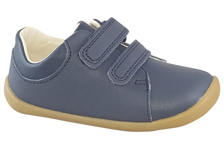 Clarks Roamer Craft T Navy Leather Boys First Shoes