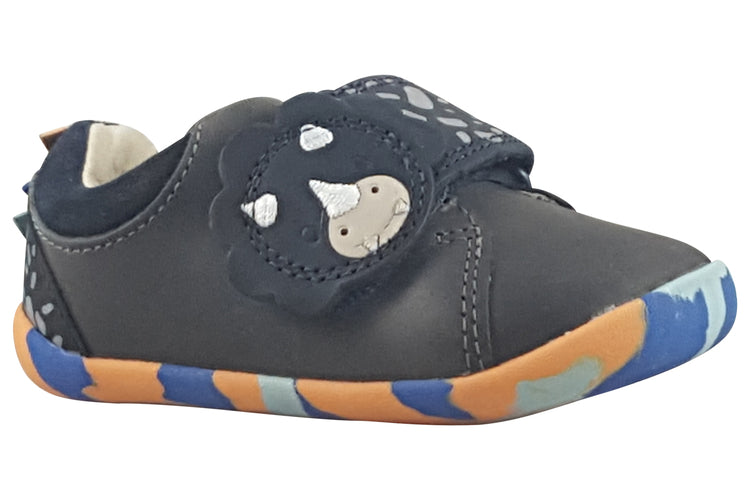 Clarks Roamer Tri T Grey/Blue Boys First Shoes
