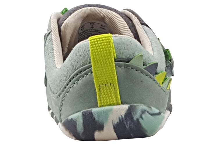 Clarks RoamerSpiney T Grey/Sage Suede Boys First Shoes