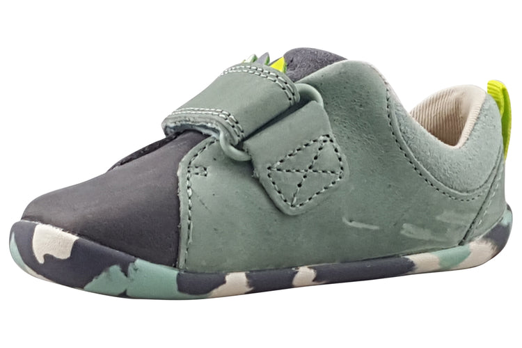 Clarks RoamerSpiney T Grey/Sage Suede Boys First Shoes