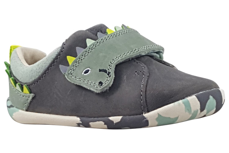 Clarks RoamerSpiney T Grey/Sage Suede Boys First Shoes