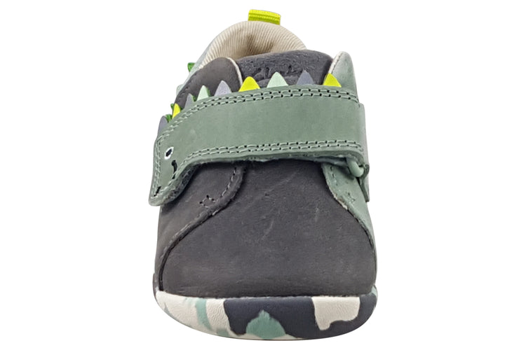 Clarks RoamerSpiney T Grey/Sage Suede Boys First Shoes