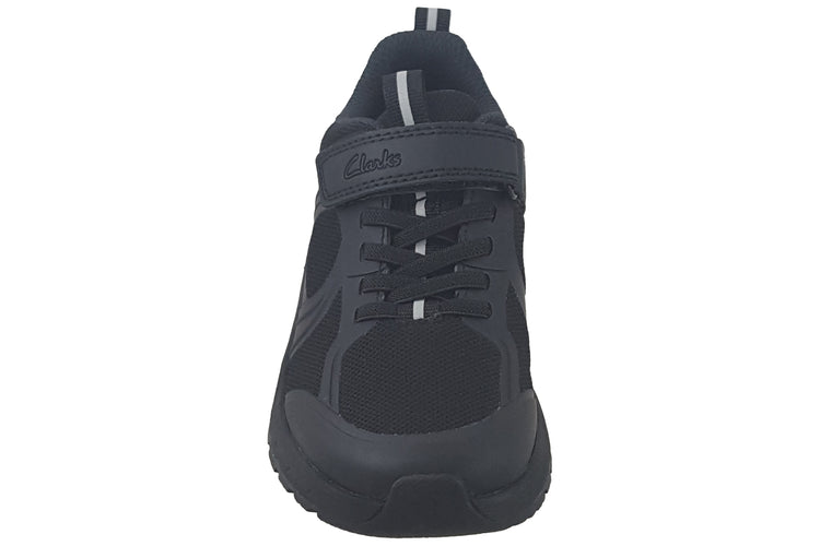 Clarks Selva Edge K Black Boys Sports