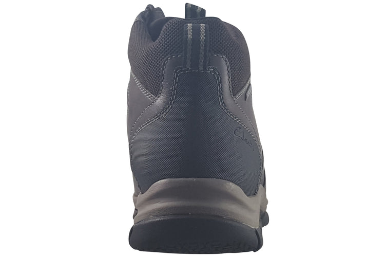 Clarks Spypath Hi GTX Dark Brown Lea Mens Shoes