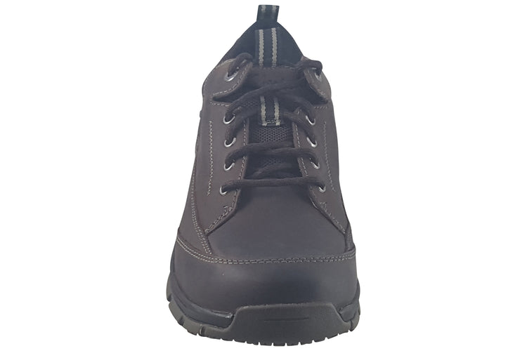 Clarks Spypath Lo GTX Dark Brown Lea Mens Shoes