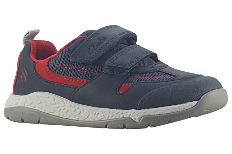 Clarks Steggy Tail K Navy Boys Shoes