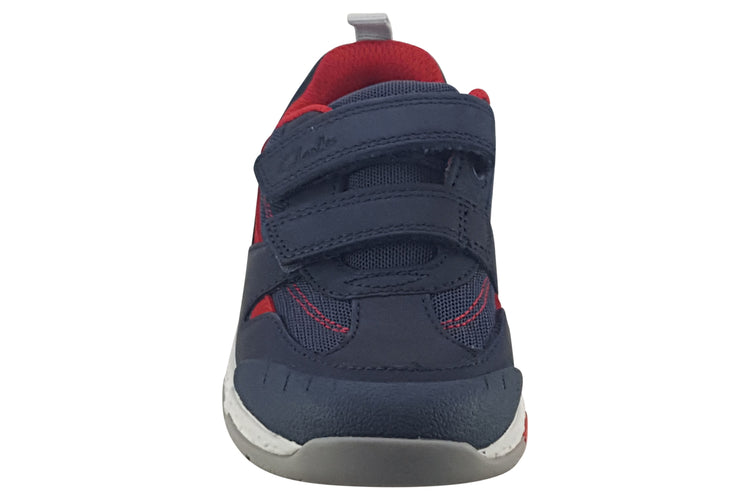 Clarks Steggy Tail K Navy Boys Shoes