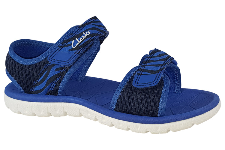 Clarks Surfing Tide K Navy Combi Boys Sandals