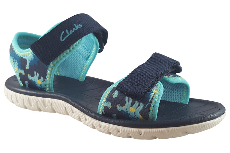 Clarks Surfing Tide K Navy Boys Sandals