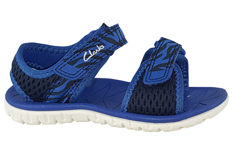 Clarks Surfing Tide T Navy Combi Boys Sandals