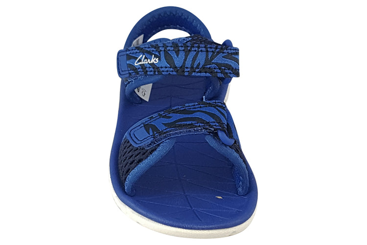 Clarks Surfing Tide T Navy Combi Boys Sandals