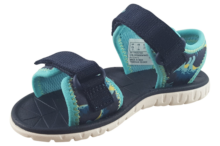 Clarks Surfing Tide T Navy Boys Sandals