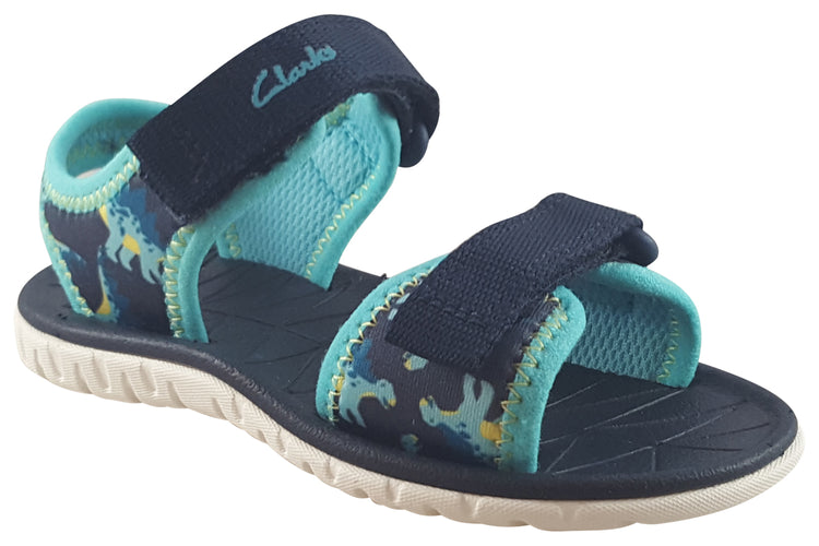 Clarks Surfing Tide T Navy Boys Sandals