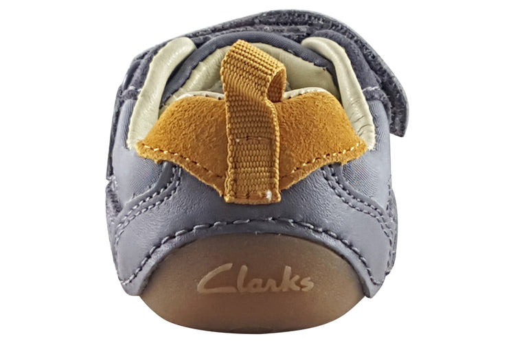 Clarks Tiny Fawn T Grey Boys First Shoes