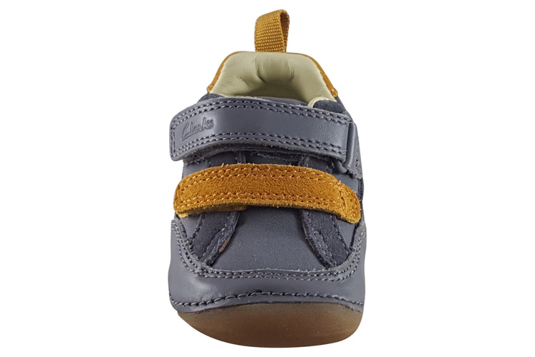 Clarks Tiny Fawn T Grey Boys First Shoes